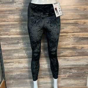 RBX Crushed Velvet Legging in Black NWT